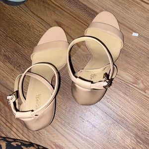 Never worn MK pink heels lightly worn